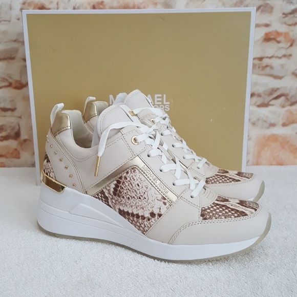 michael kors cream trainers